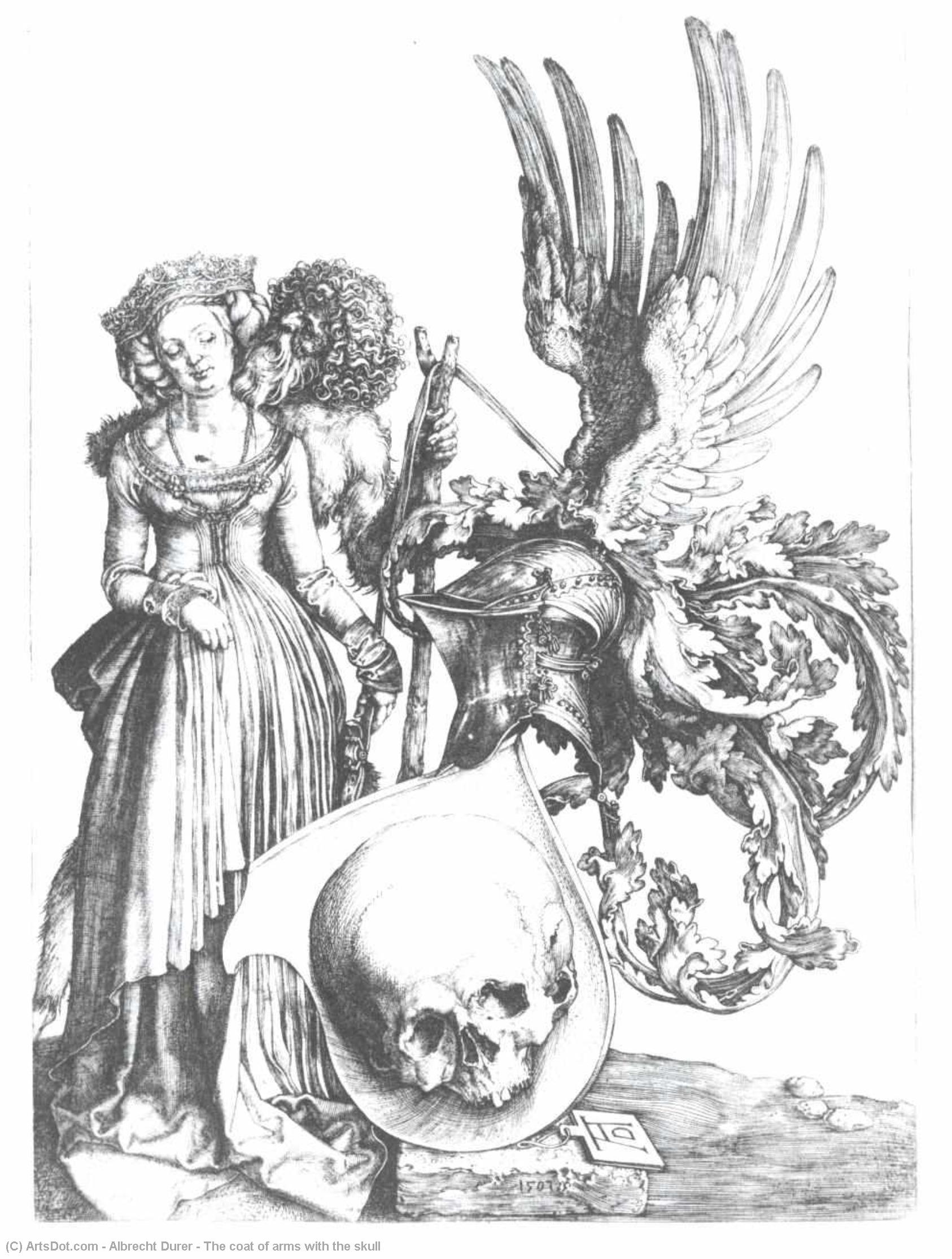 The Coat Of Arms With The Skull — Albrecht Dürer