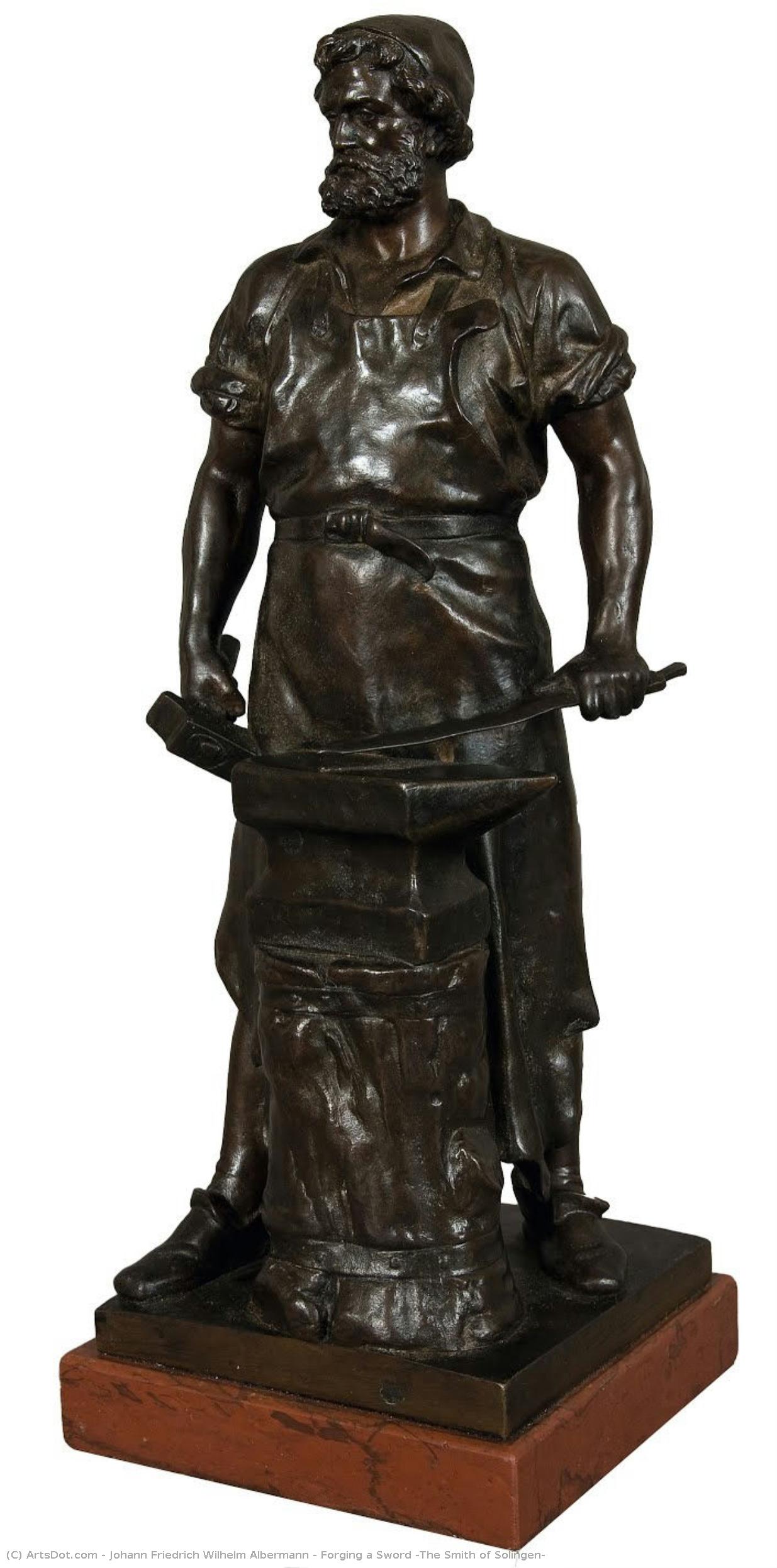 Forging A Sword (the Smith Of Solingen) — Johann Friedrich Wilhelm Albermann