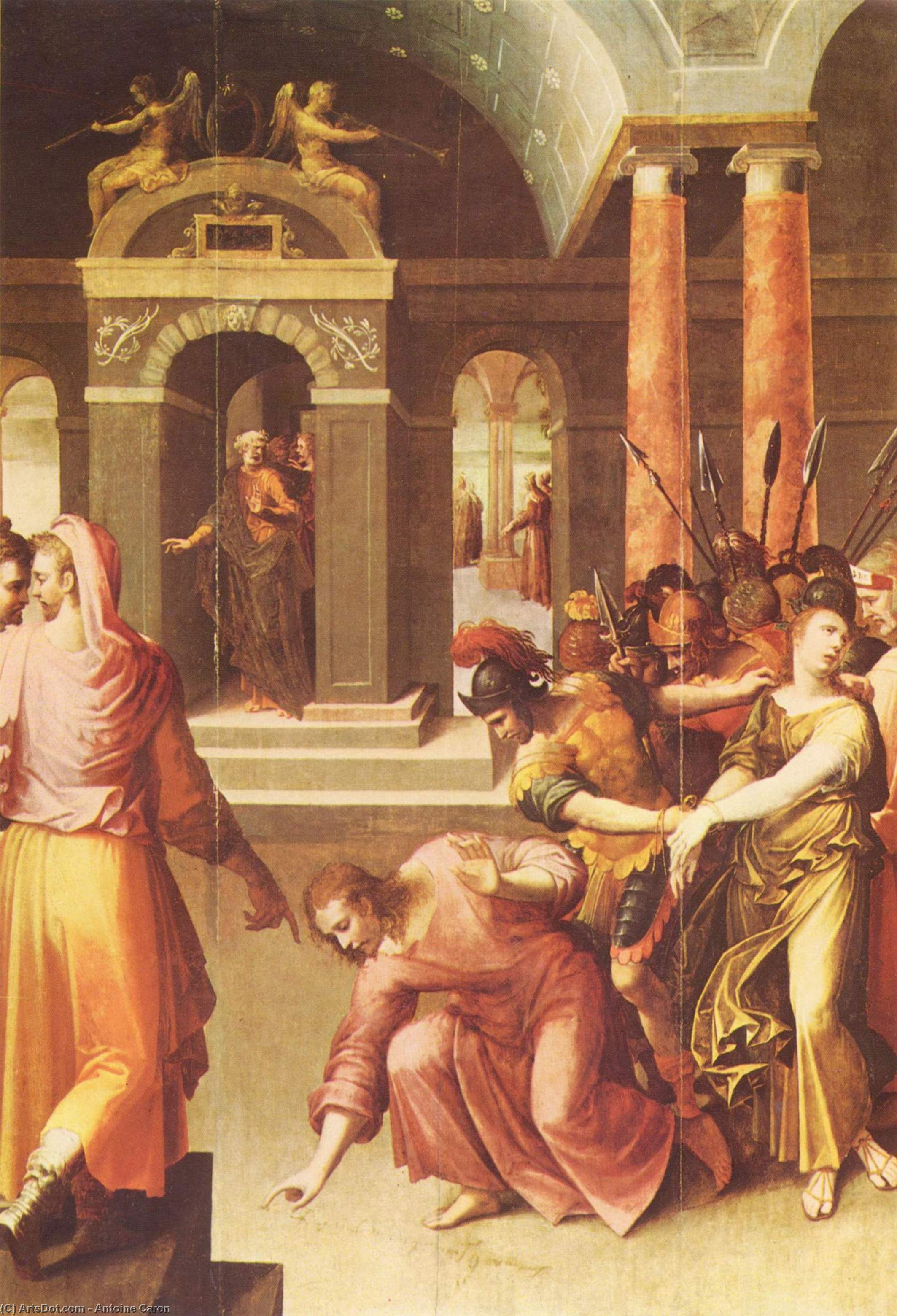 Christ And The Adulteress — Antoine Caron
