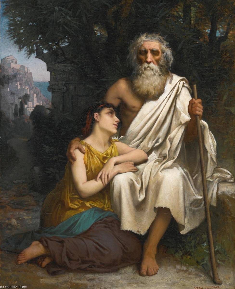 Oedipus And Antigone — Camille Félix Bellanger