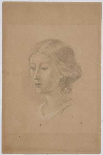 Untitled (head Of A Girl) — John La Farge