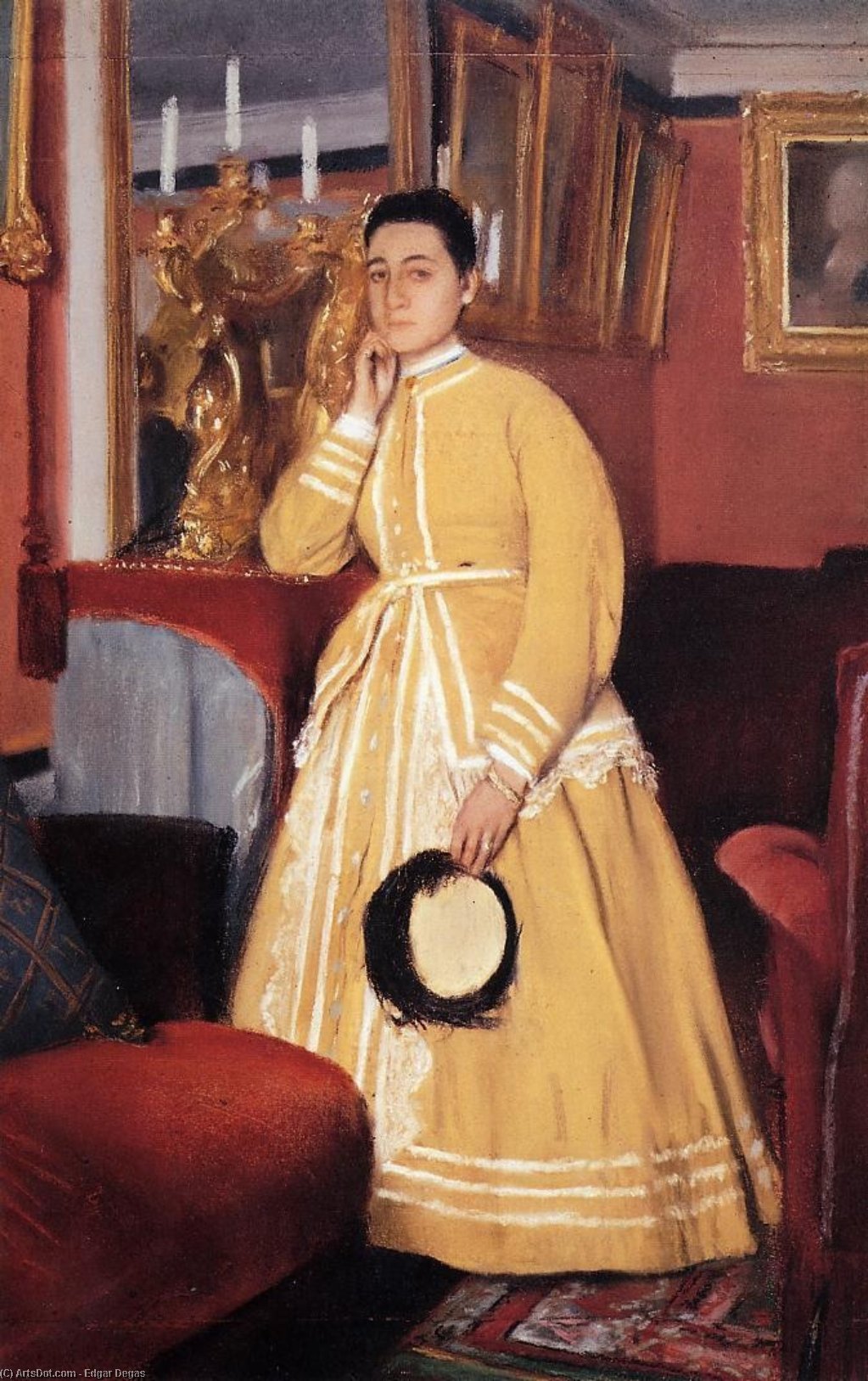 Portrait Of Madame Edmondo Morbilli, Nee Therese De Gas — Edgar Degas