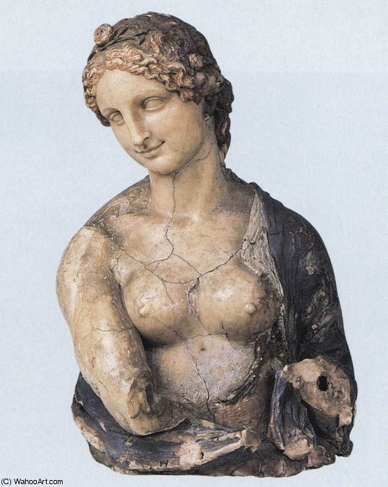 Sculptures And Studies-bust Of Flora — Leonardo Da Vinci