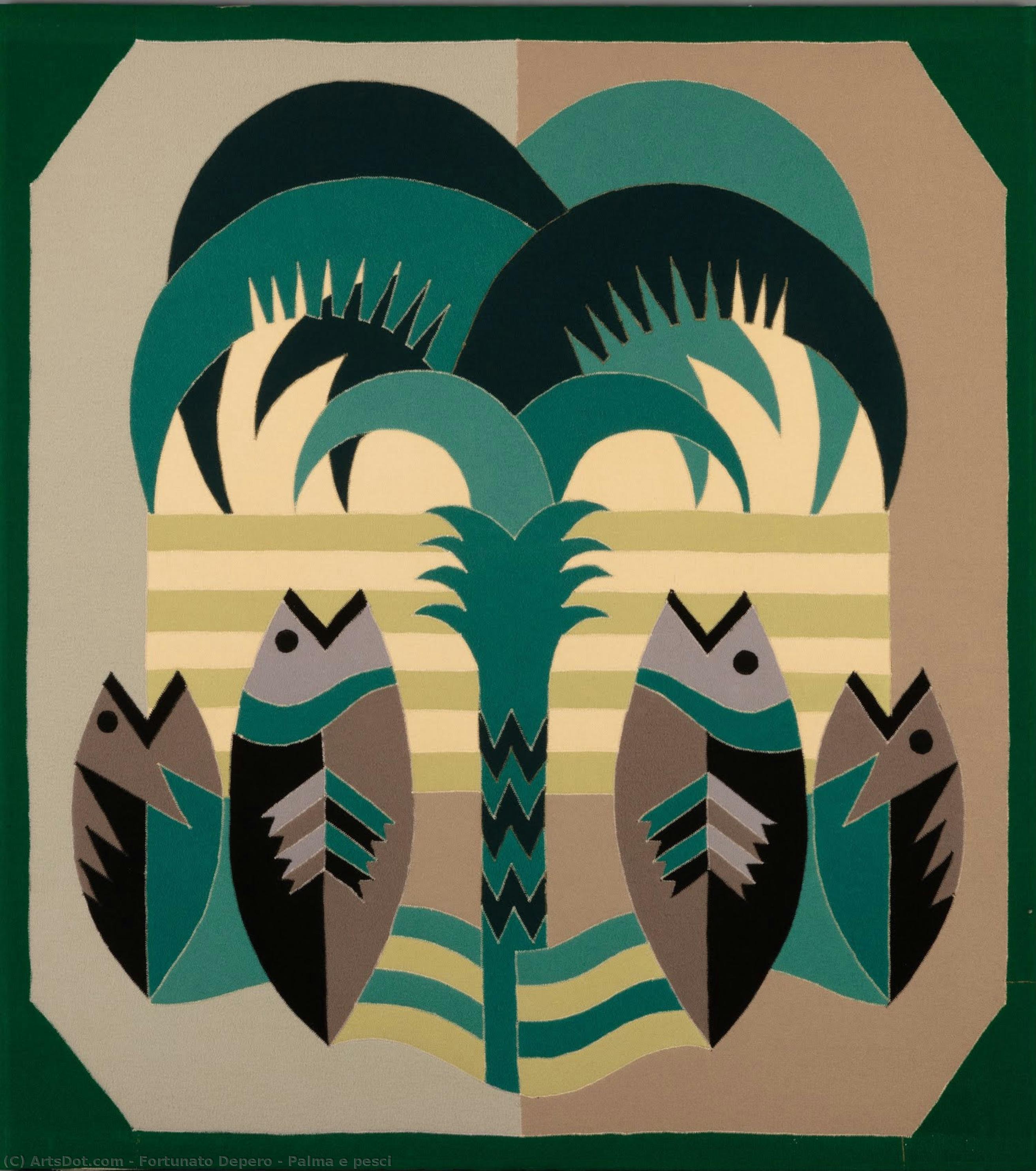 Palma E Pesci — Fortunato Depero