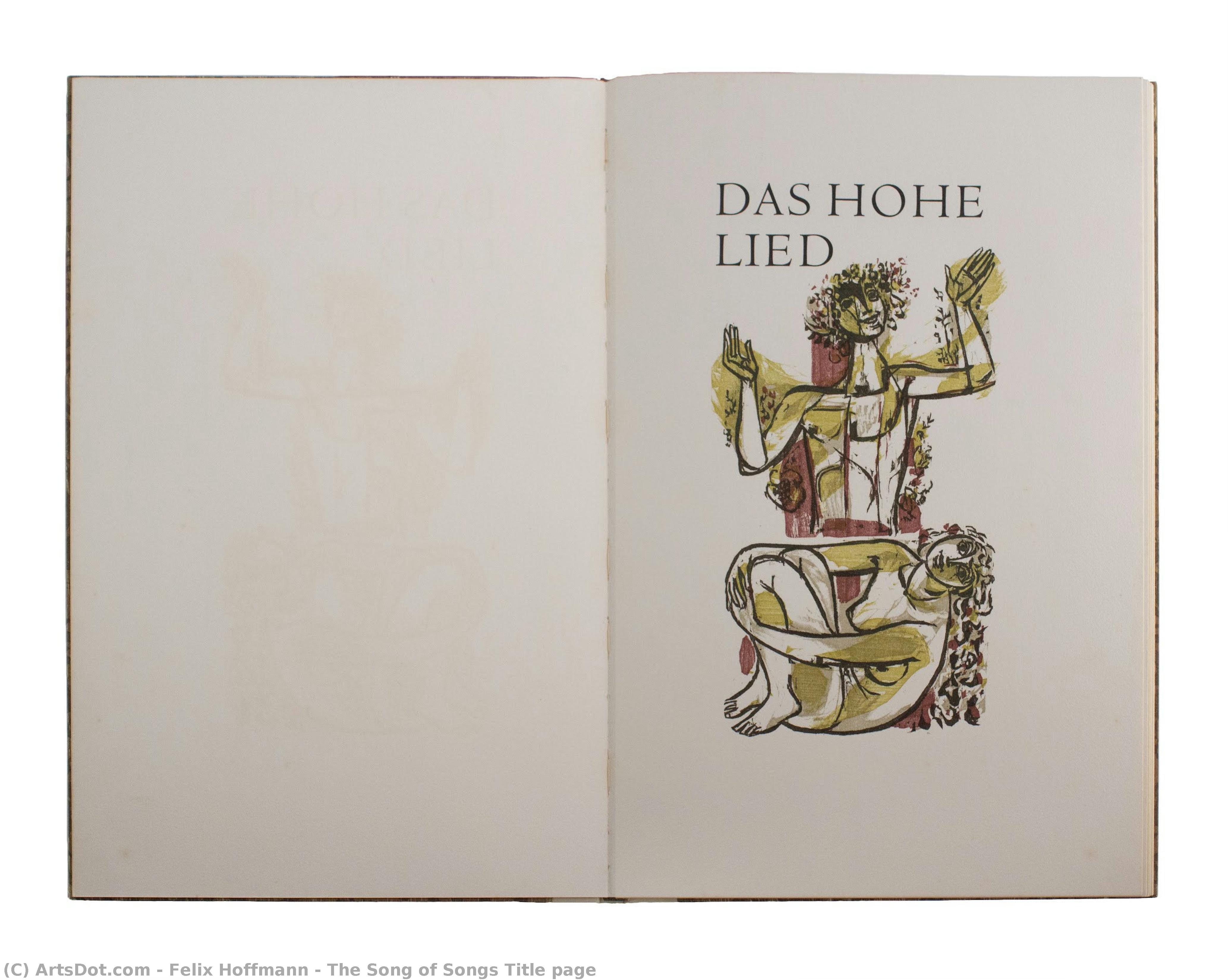 The Song Of Songs Title Page — Felix Hoffmann