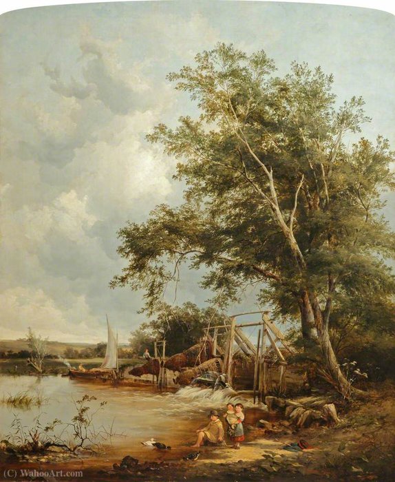 Eel Bucks At Goring — Alfred Walter Williams