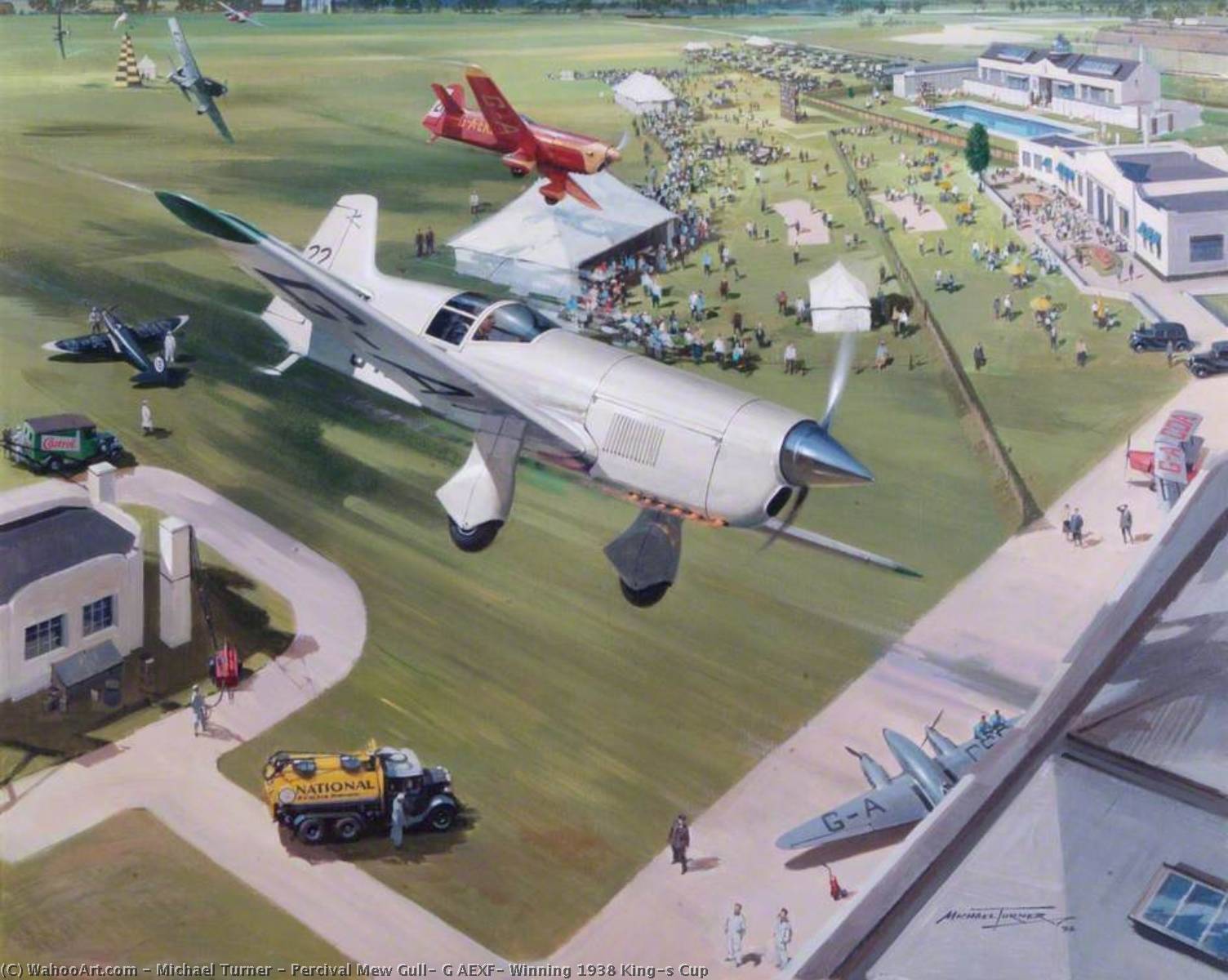 Percival Mew Gull, G Aexf, Winning 1938 King's Cup — Michael Turner