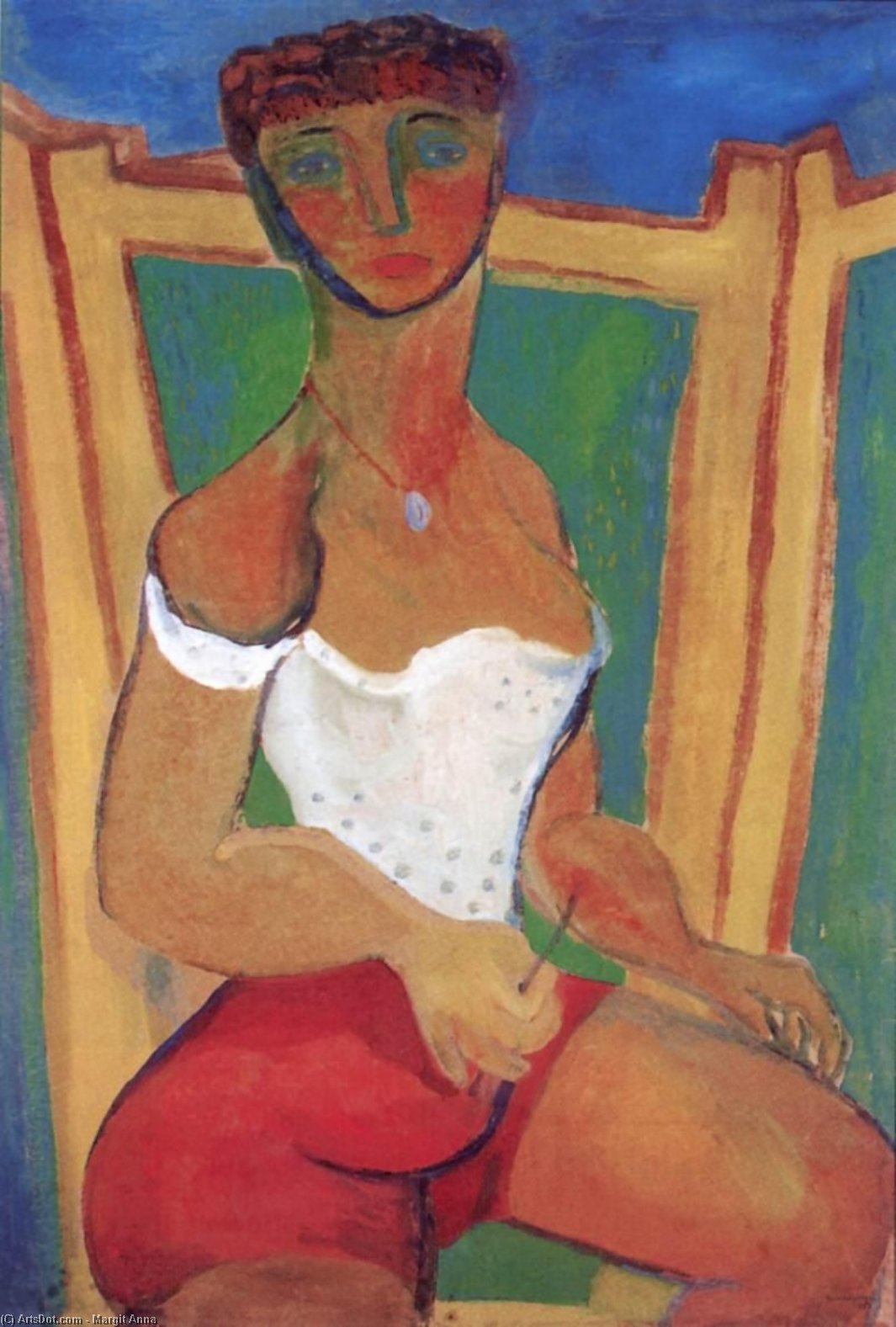 Self-portrait In Bathing Suit — Margit Anna
