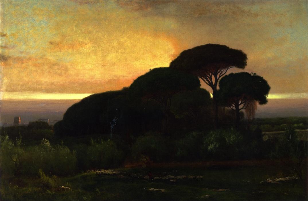 Stone Pines (also Known As Pine Grove, Barberini Villa, Albano, Italy) — ジョージ・インネス