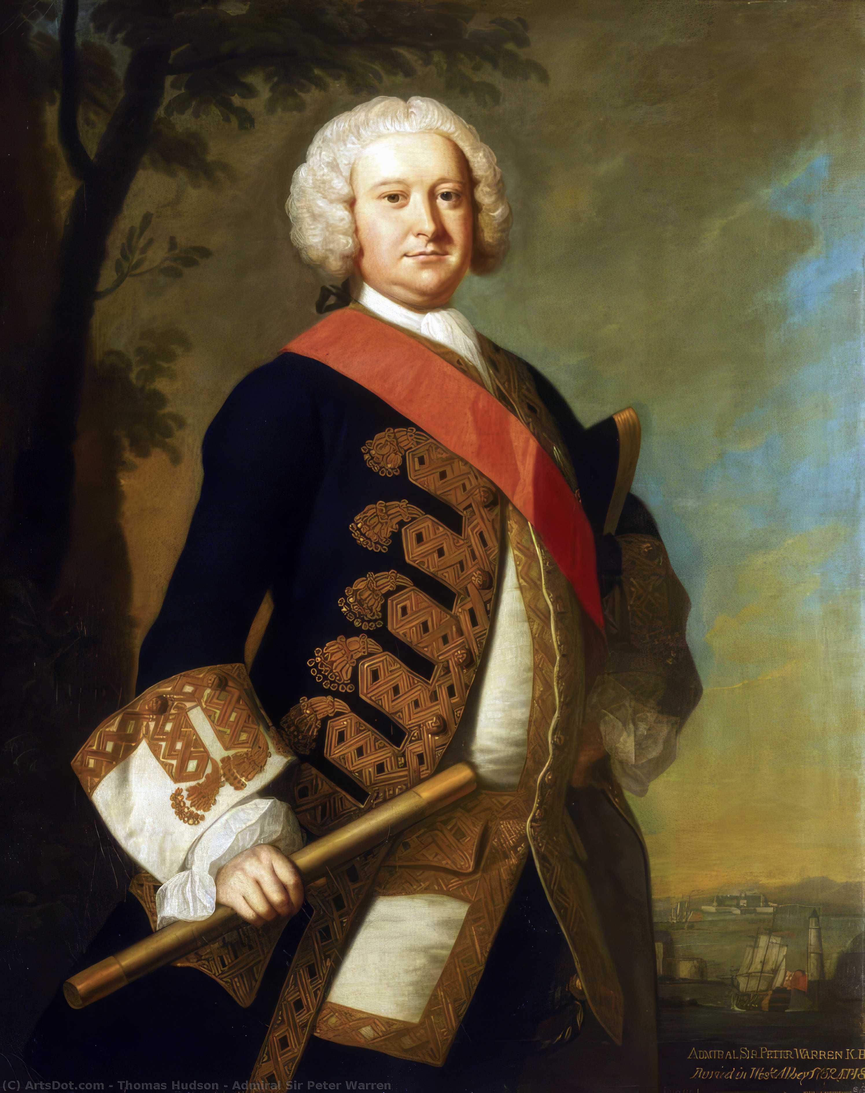 Admiral Sir Peter Warren — Томас Гадсон