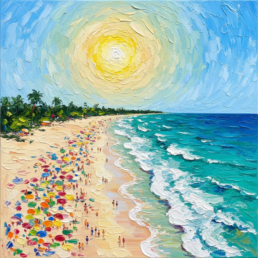 Radiant Solstice Over Azure Tides: A Singular Impression Of Summer Light — Christian Noiret