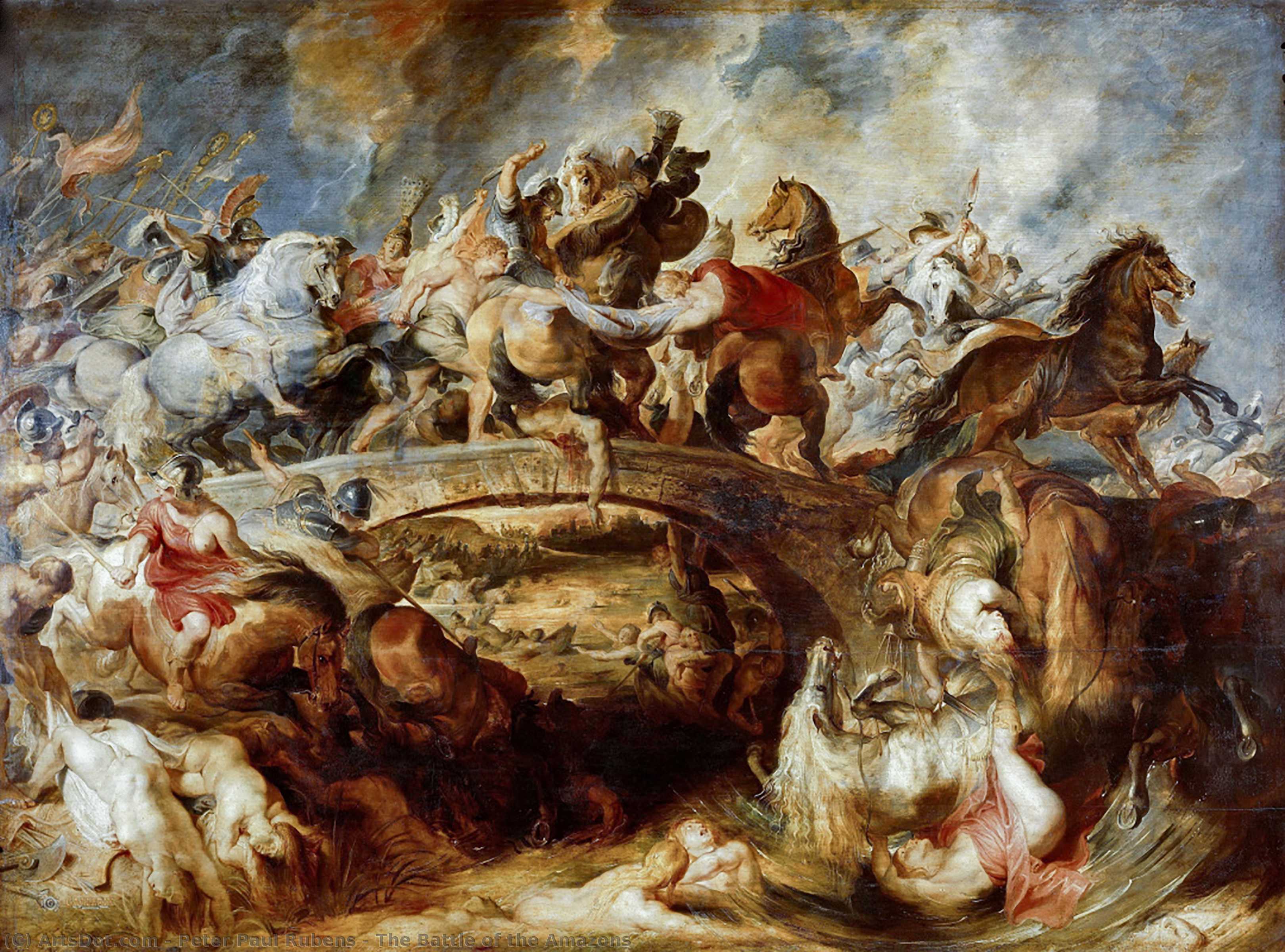 The Battle Of The Amazons — Peter Paul Rubens