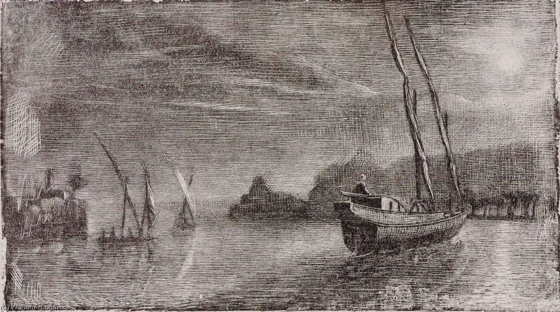 Untitled (boats In Harbor) — Miner Kilbourne Kellogg