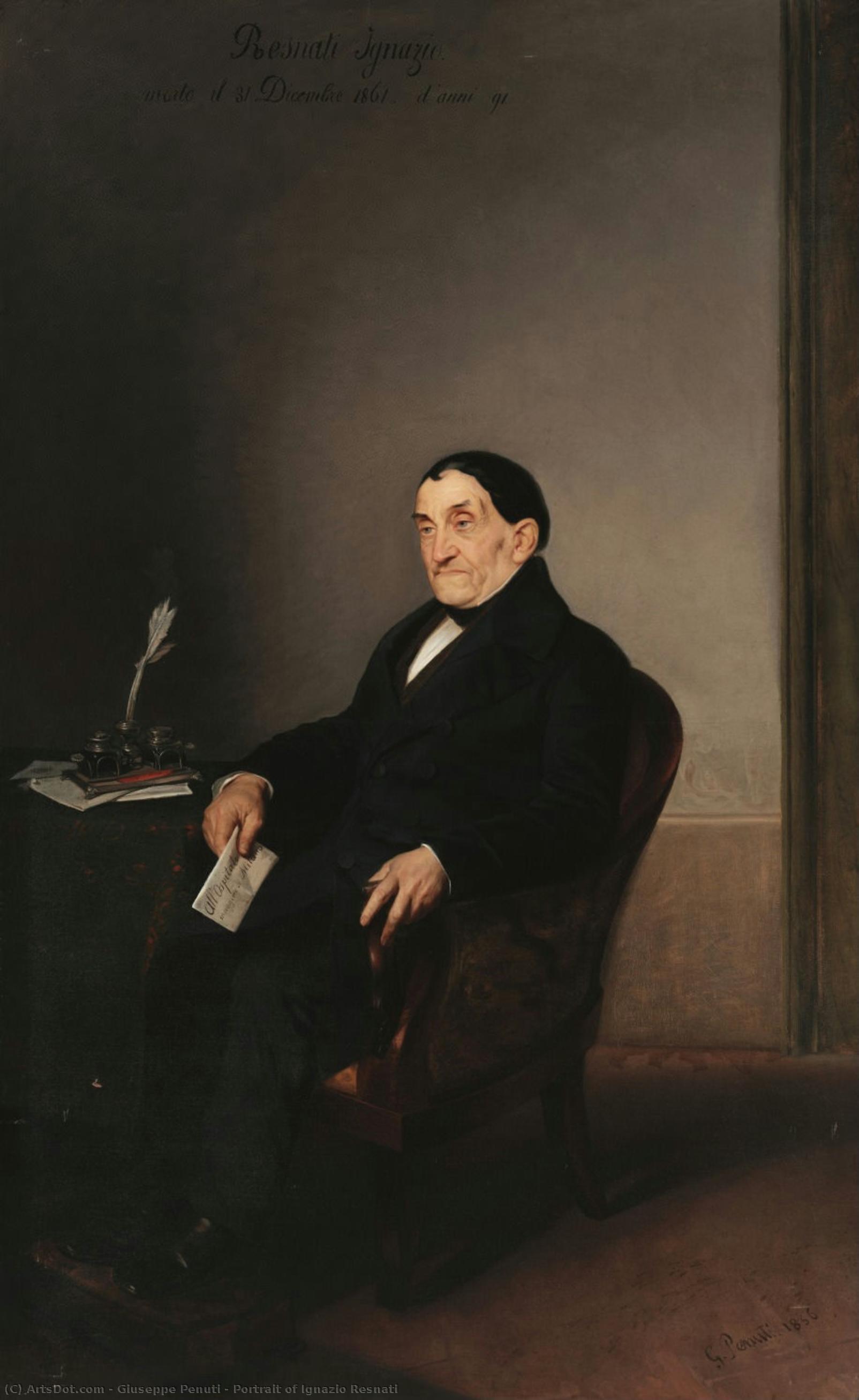 Portrait Of Ignazio Resnati — Giuseppe Penuti