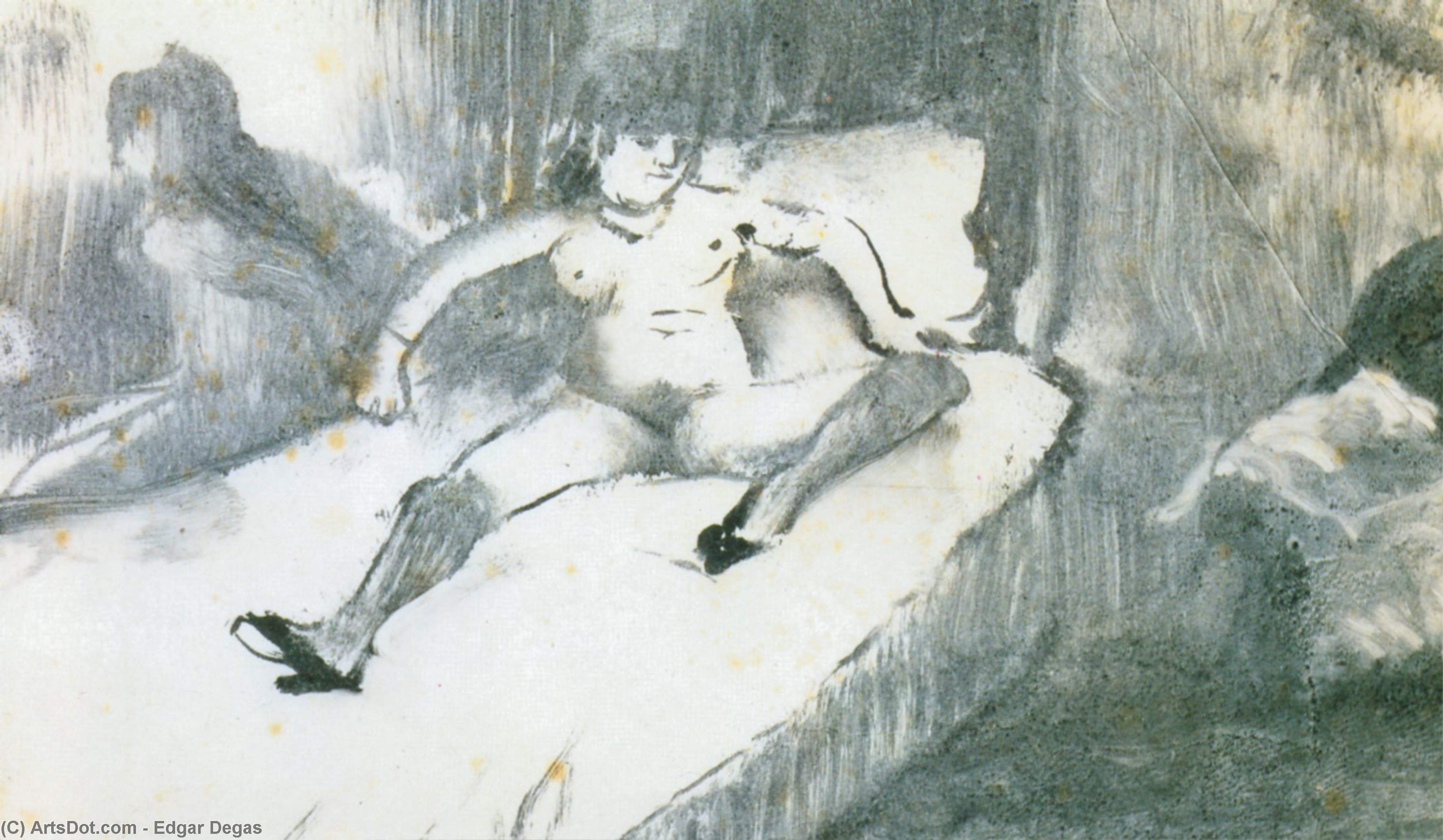 Rest On The Bed — Edgar Degas