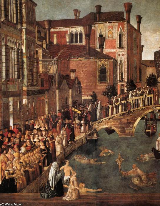 Miracle Of The Cross At The Bridge Of San Lorenzo (detail) — Gentile Bellini