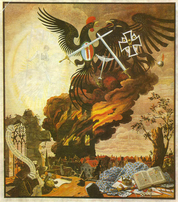 Allegory Of The Destruction Of The Cathedral At Reims — Heorhiy Narbut