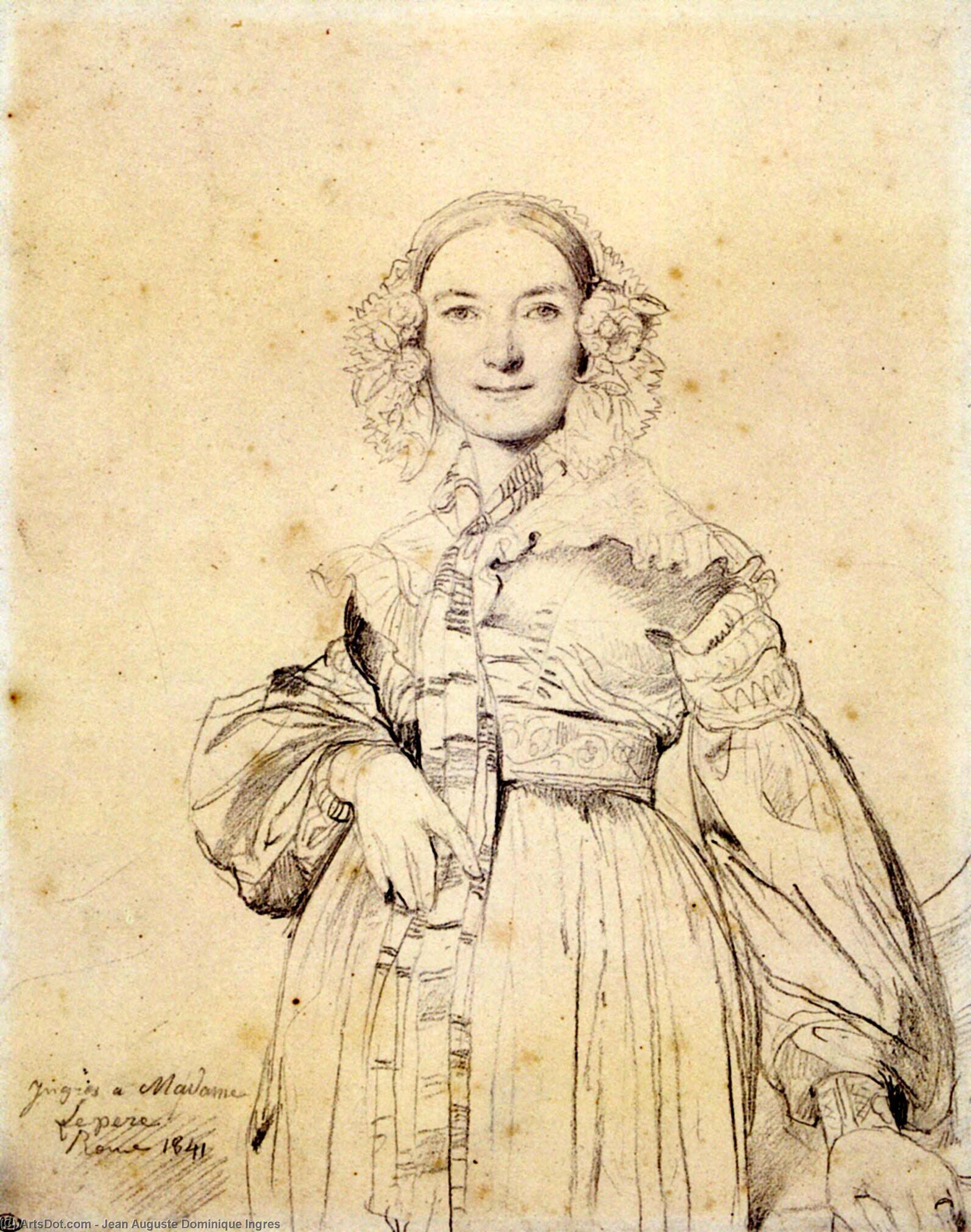 Madame Jean Auguste Dominique Ingres Born Madeleine Chapelle — Jean-auguste-dominique Ingres