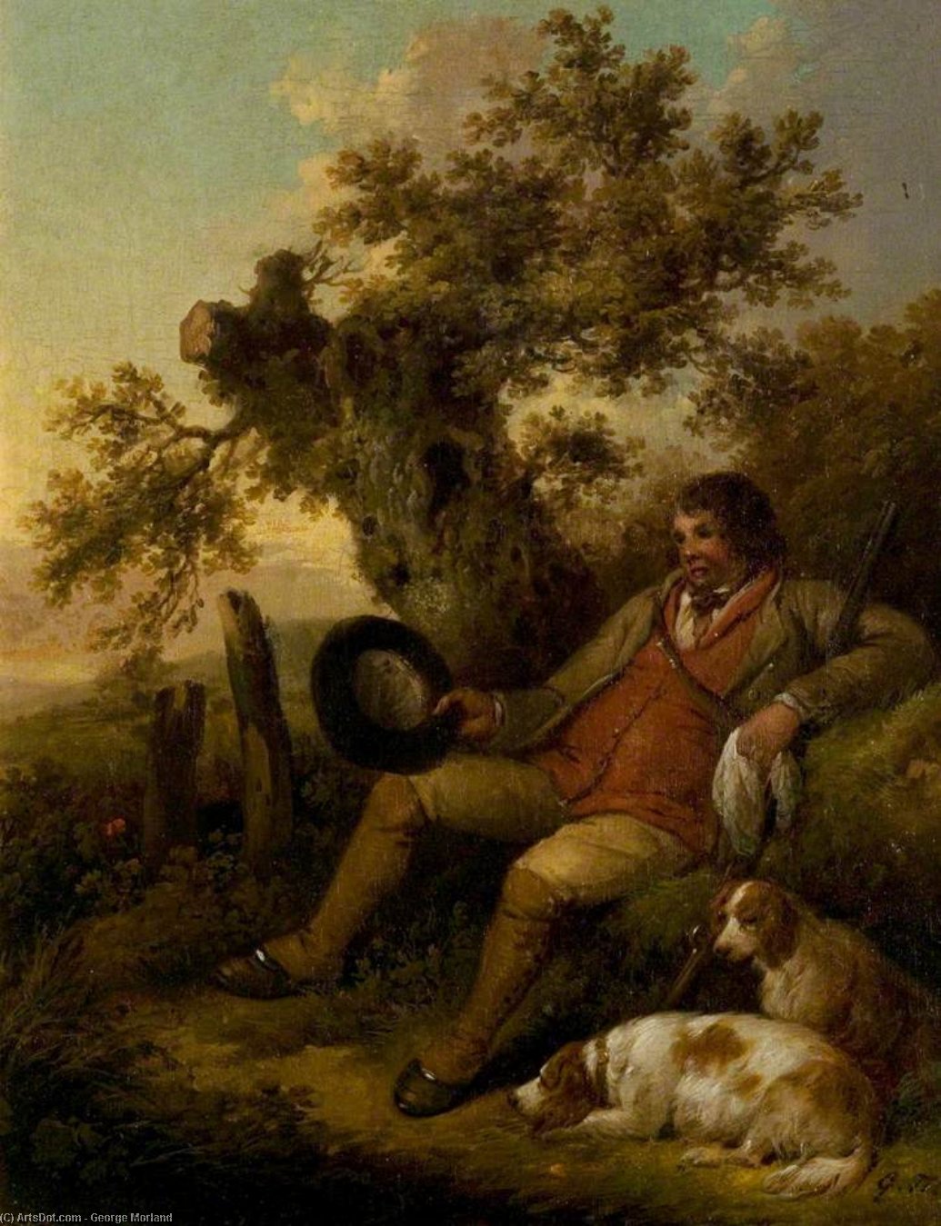The Sportsman Resting — George Morland