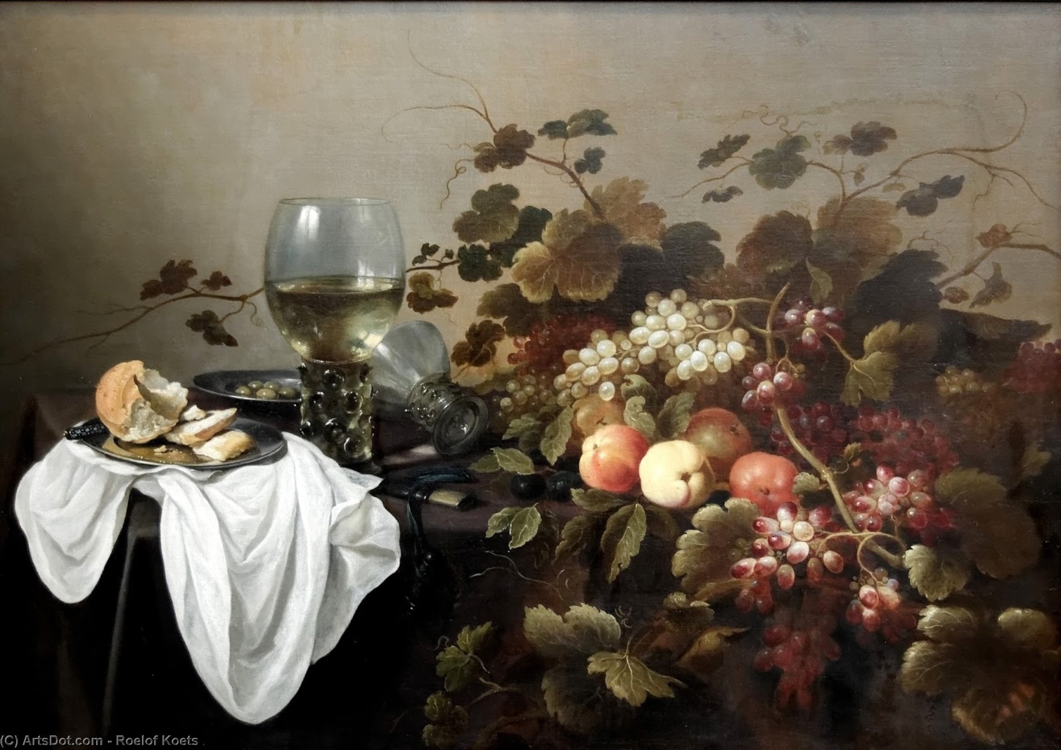 Still Life With Fruits And Roemer — Roelof Koets
