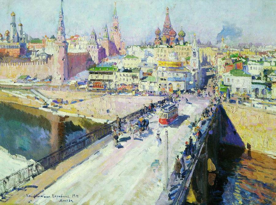 The Moskva River Bridge — Konstantin Alexeievitch Korovin