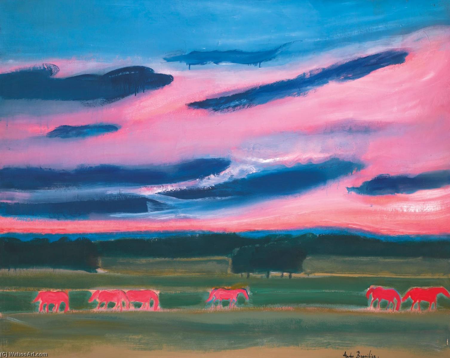 Soir En Vallois — André Brasilier