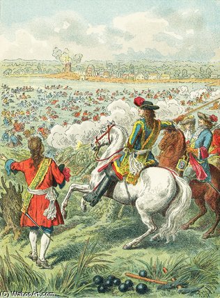 King Louis Xiv Crossing The Rhine — Frederic Theodore Lix
