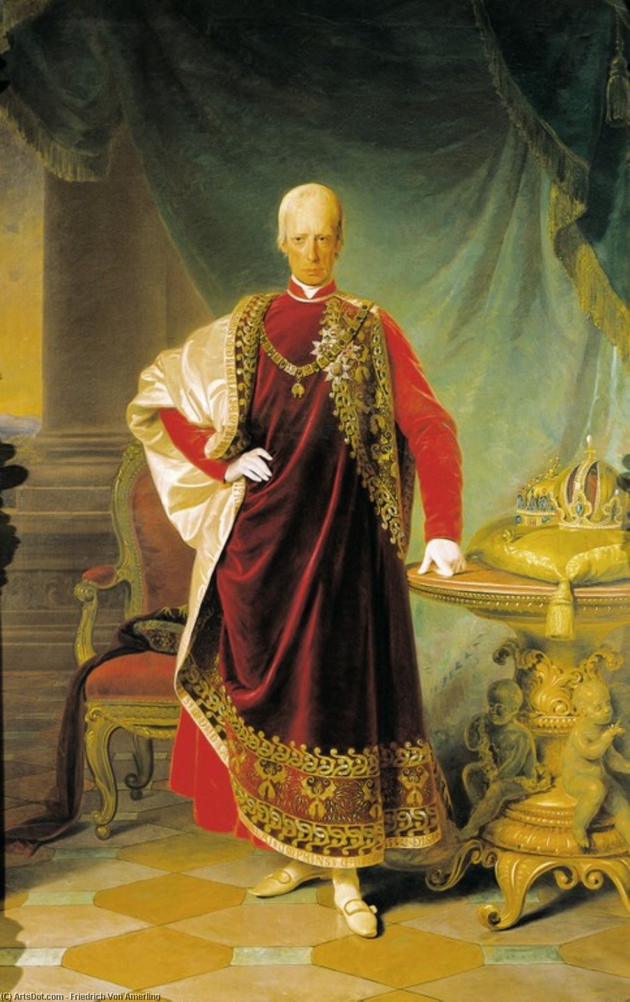 Portrait Of Franz I, Emperor Of Austria — Friedrich Ritter Von Amerling