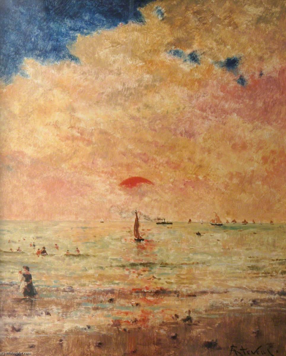 Off The Coast At Deauville — Alfred Emile Léopold Joseph Victor Stevens