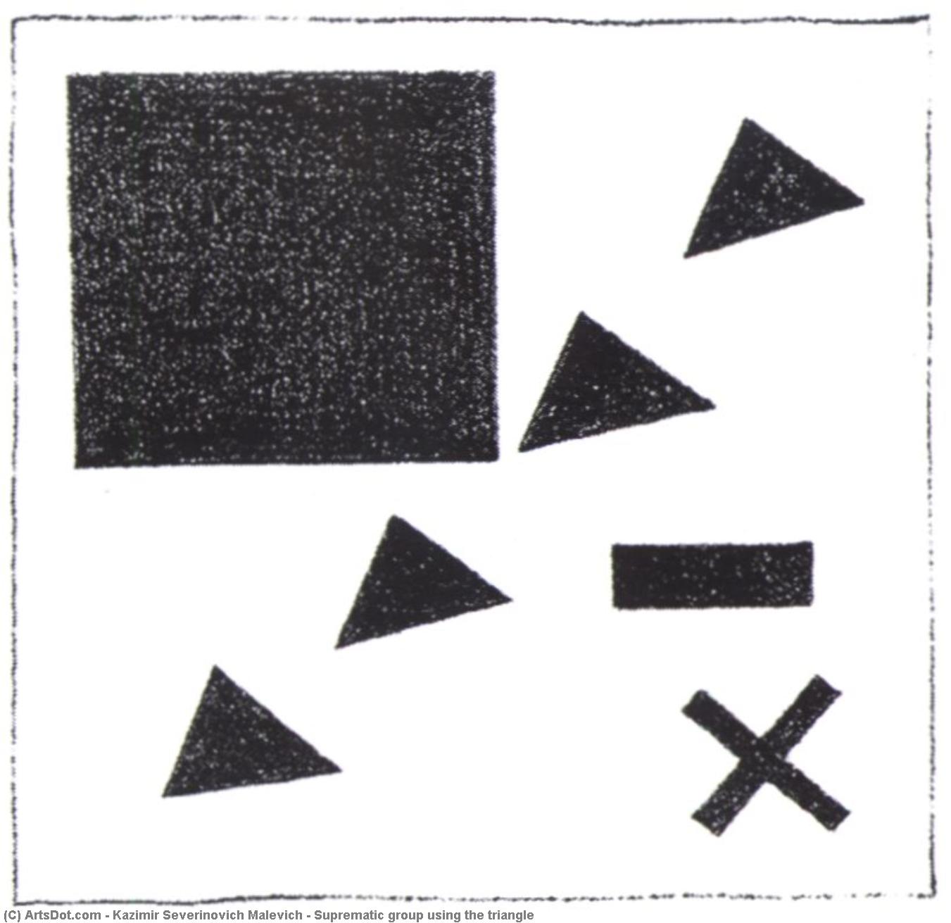 Suprematic Group Using The Triangle — Kazimir Malevich