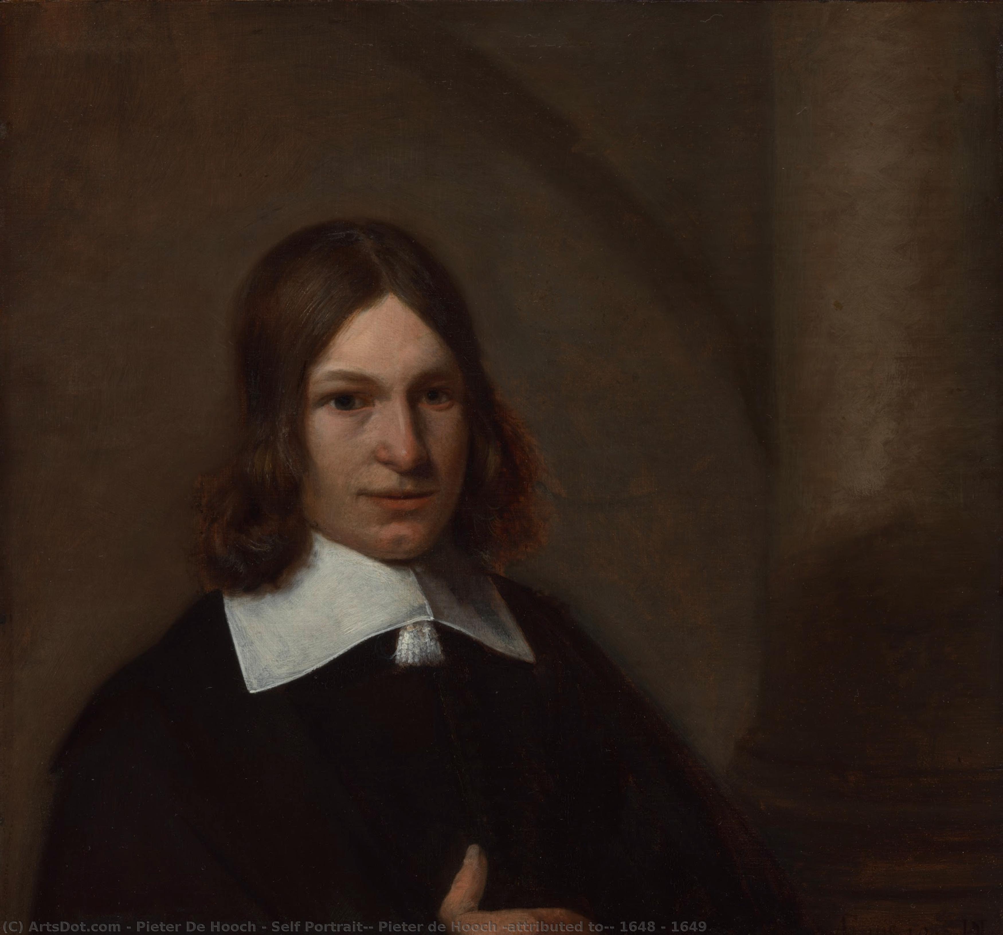 Self Portrait?, Pieter De Hooch (attributed To), 1648 - 1649 — Pieter De Hooch