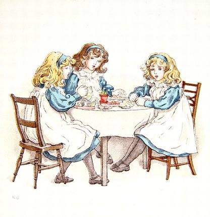 Girls Tea Party — Kate Greenaway
