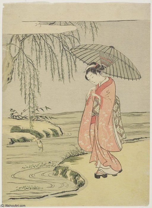 Mitate Of The Calligrapher Ono No Tofu — Suzuki Harunobu