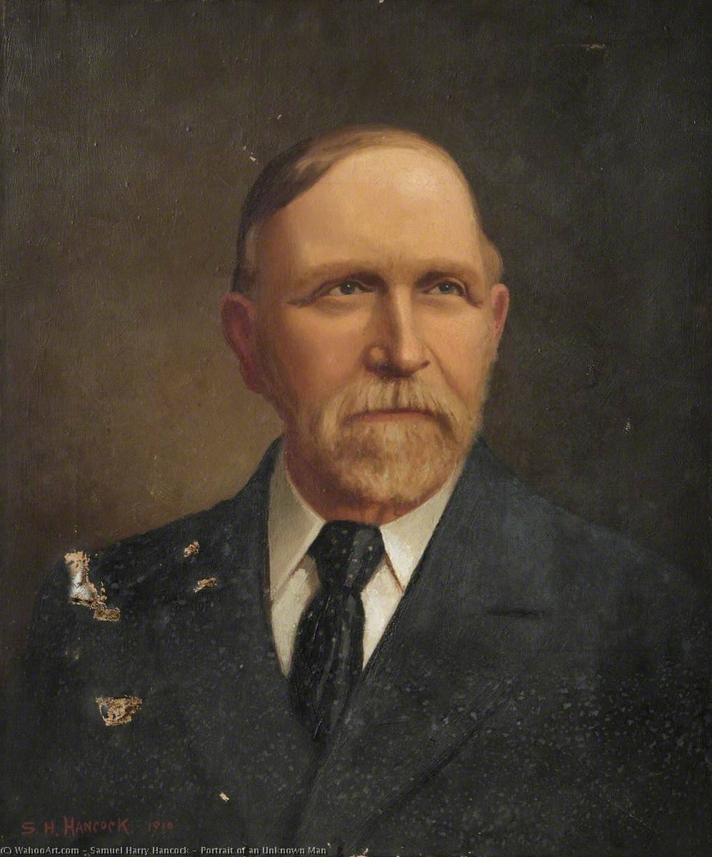 Portrait Of An Unknown Man — Samuel Harry Hancock