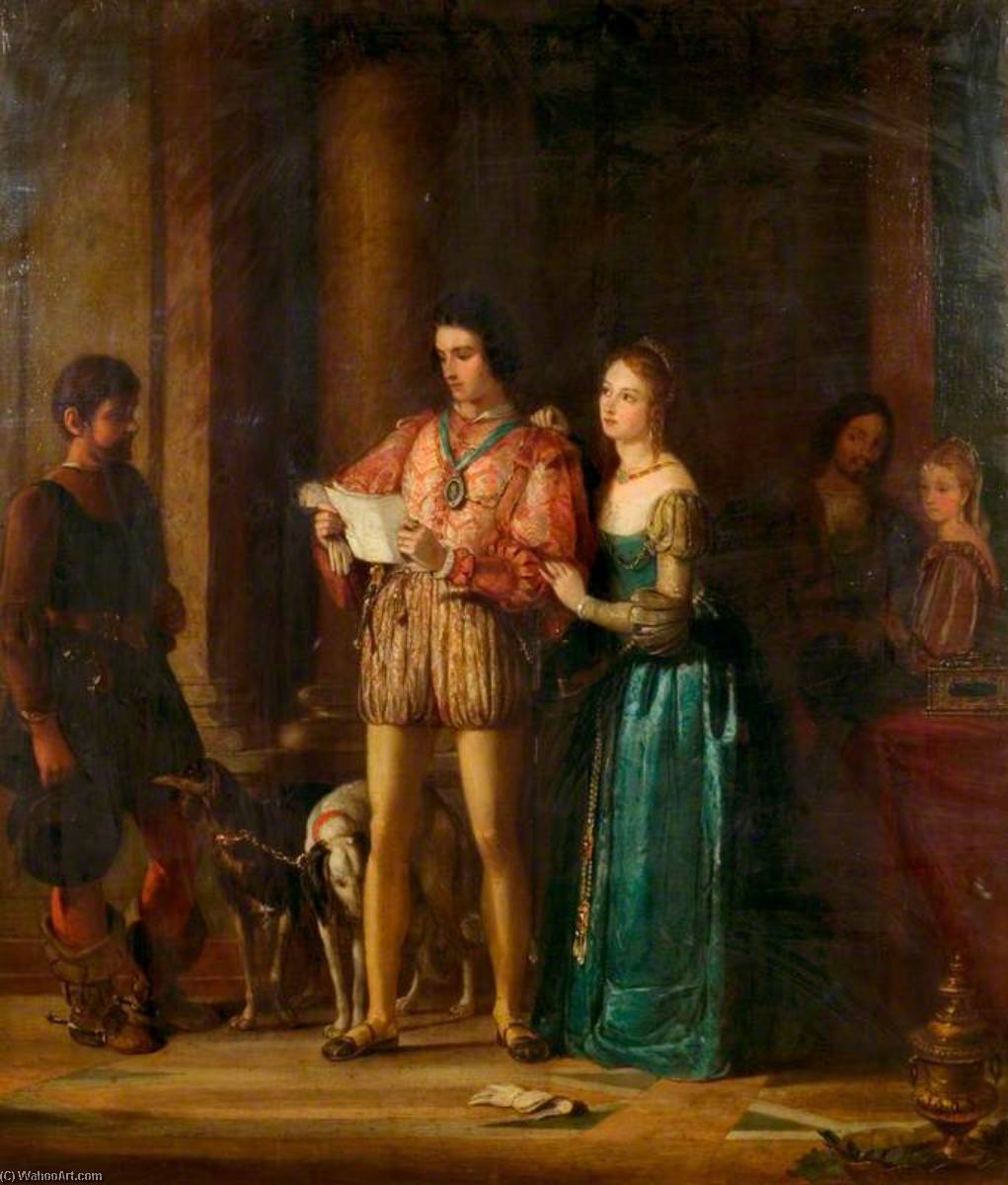 Portia And Bassanio (from William Shakespeare's 'the Merchant Of Venice') — Gilbert Stuart Newton
