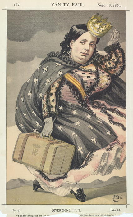 Sovereigns No.20 Caricature Of Isabella Ii Of Spain — Jacques Joseph Tissot