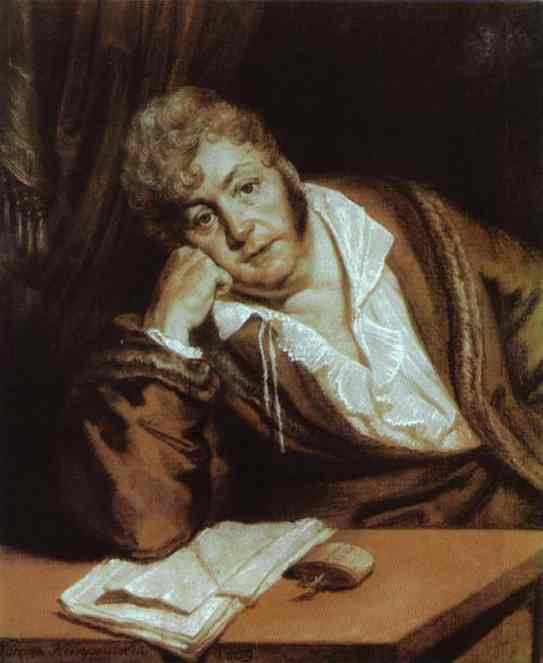 Portrait Of A. V. Davydov — Orest Adamovich Kiprensky