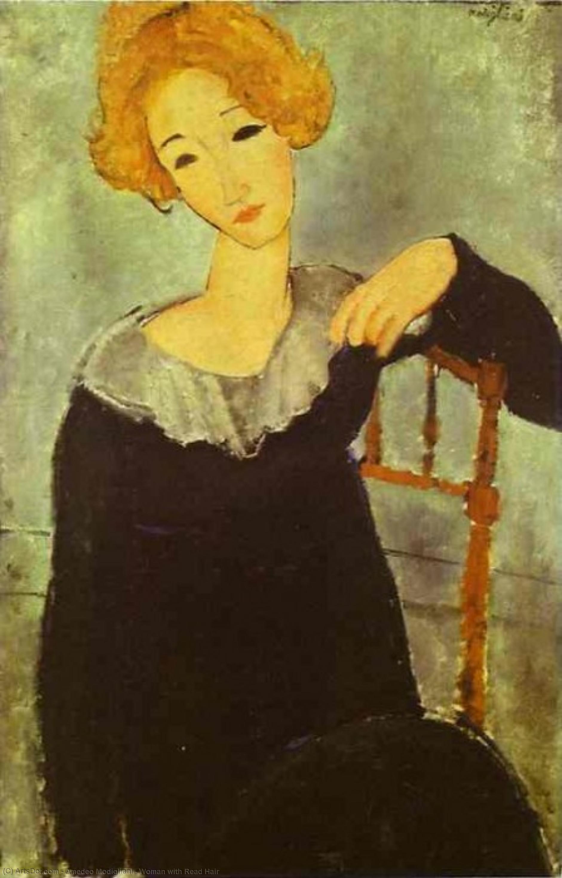 Woman With Read Hair — Модиљани