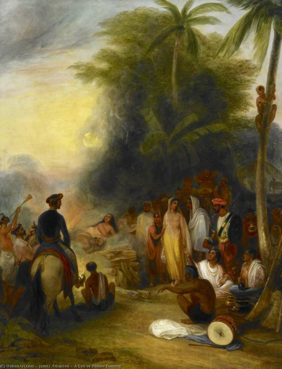 A Sati Or Widow Burning — James Atkinson