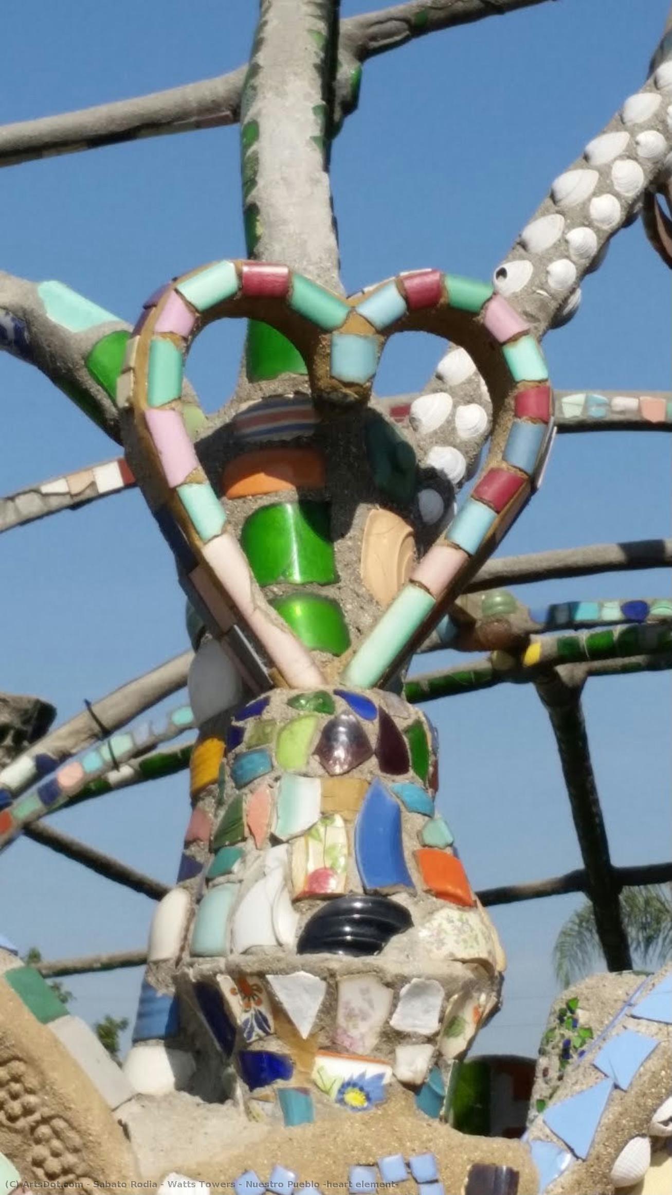 Watts Towers / Nuestro Pueblo (heart Element) — Sabato Rodia