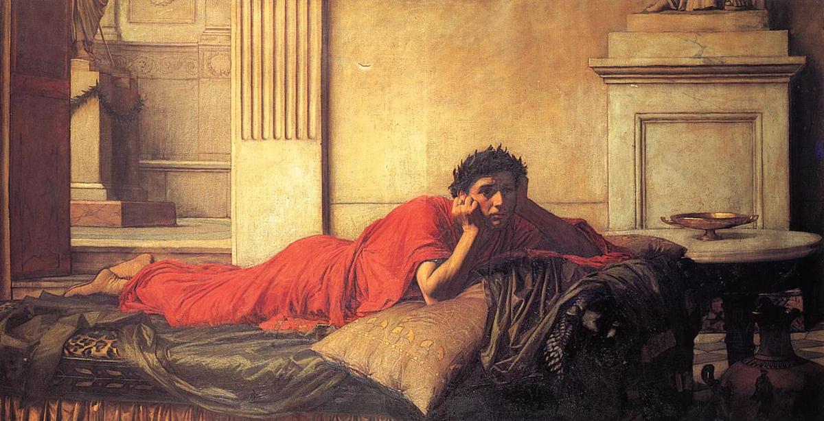 The Remorse Of Nero After The Murder Of His Mother — John William Waterhouse