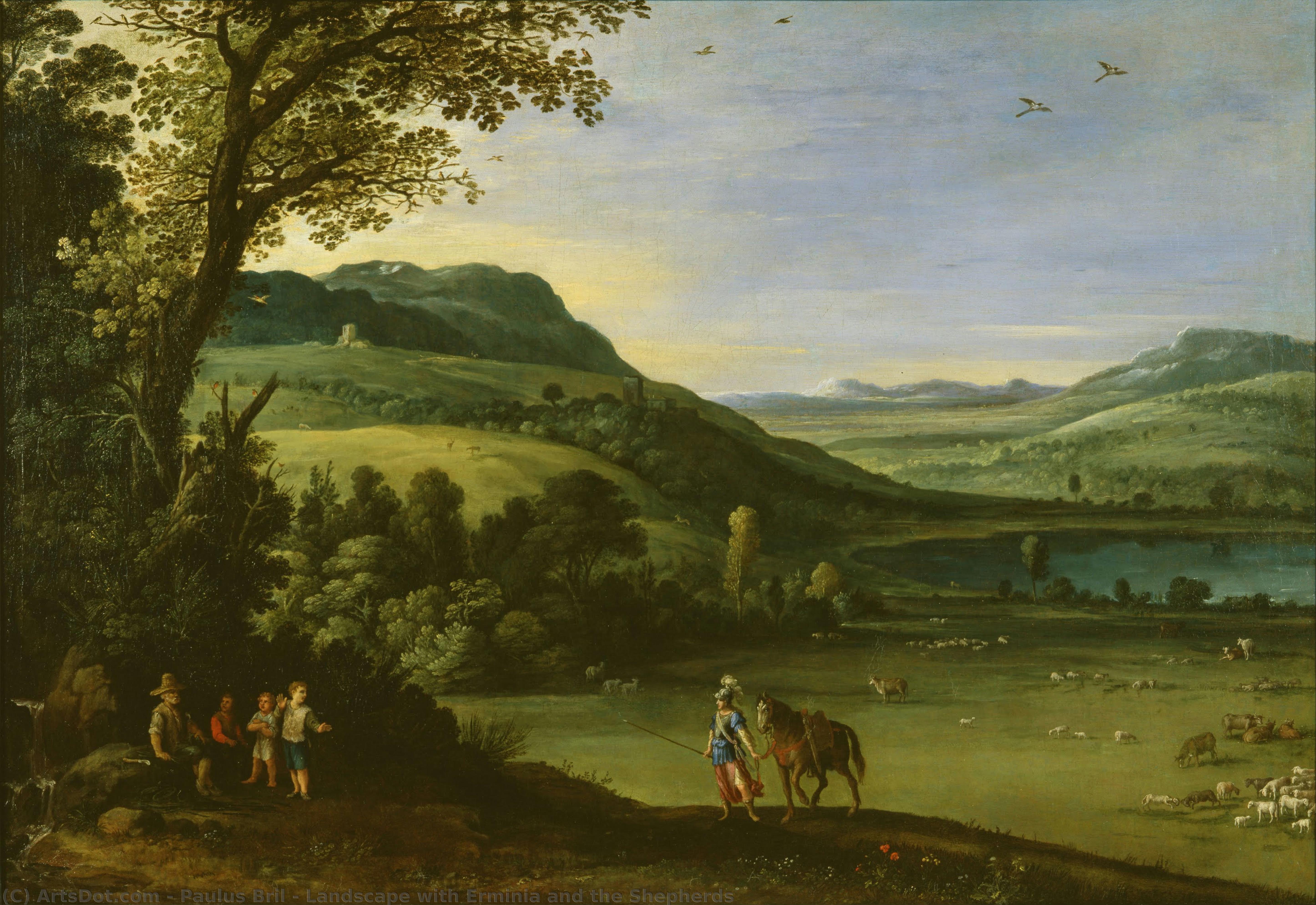 Landscape With Erminia And The Shepherds — パウルス・ブリル