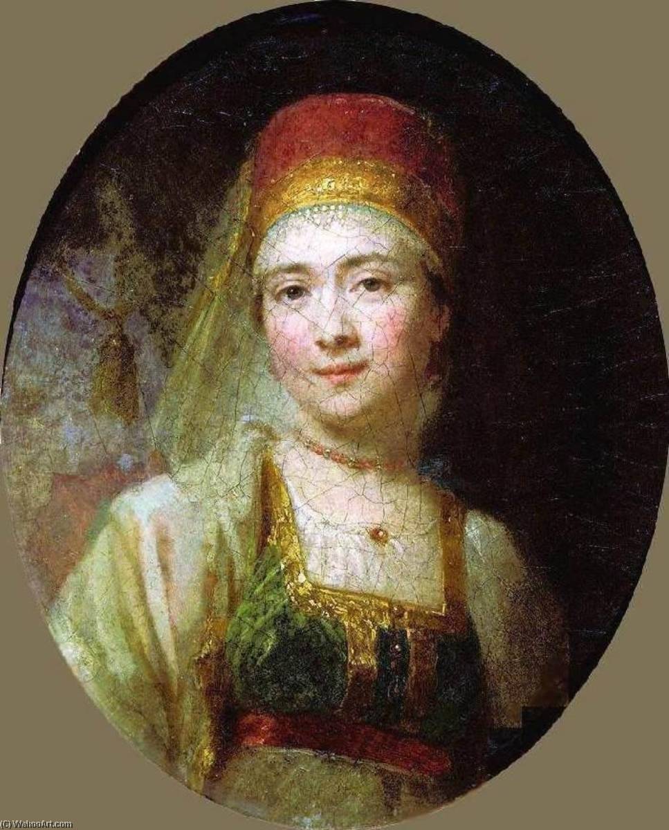 Portrait Of The Peasant Woman Christina — Vladimir Lukich Borovikovsky