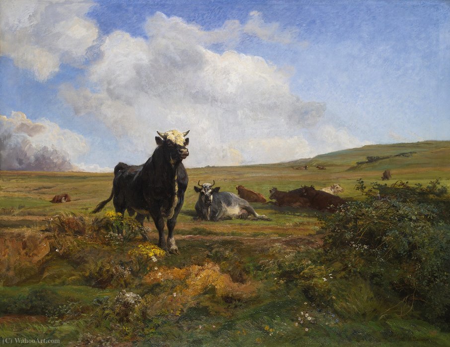 Leader Of The Herd — Auguste François Bonheur