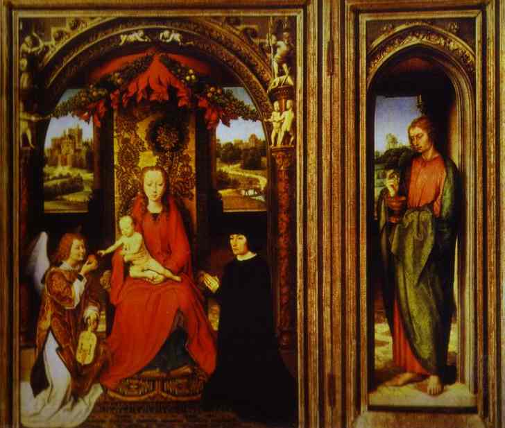 Altar Der Heiligen Johannes Baptist Und Johannes Evangelist — Hans Memling