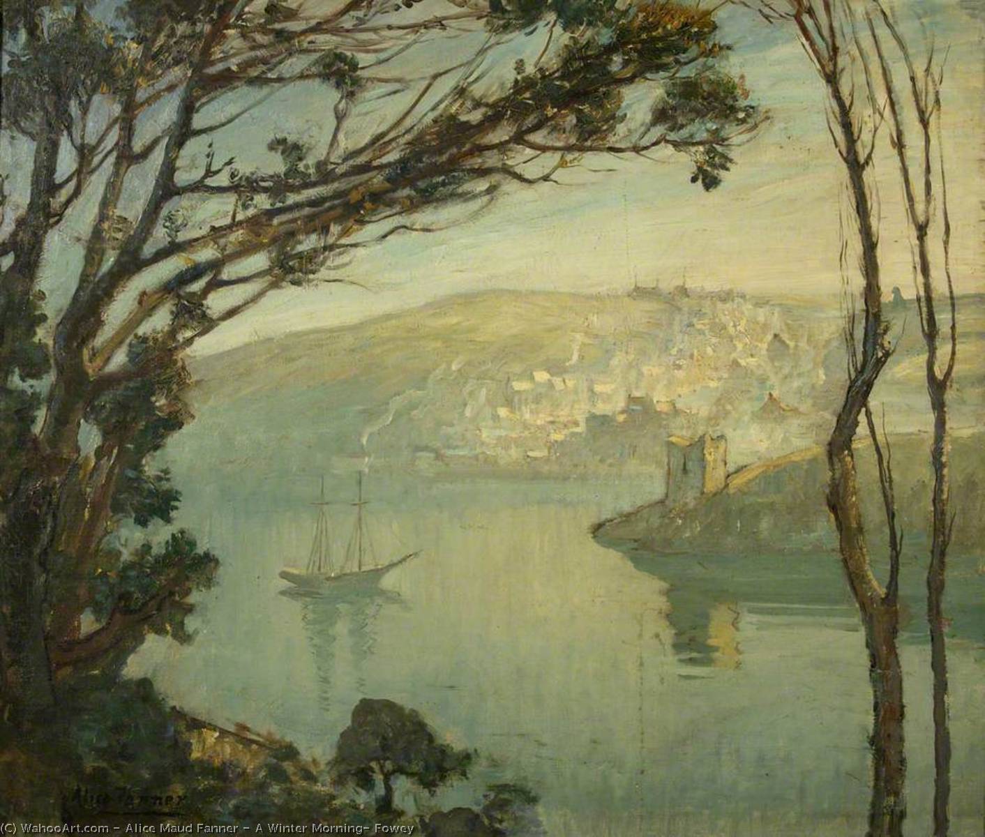 A Winter Morning, Fowey — Alice Maud Fanner