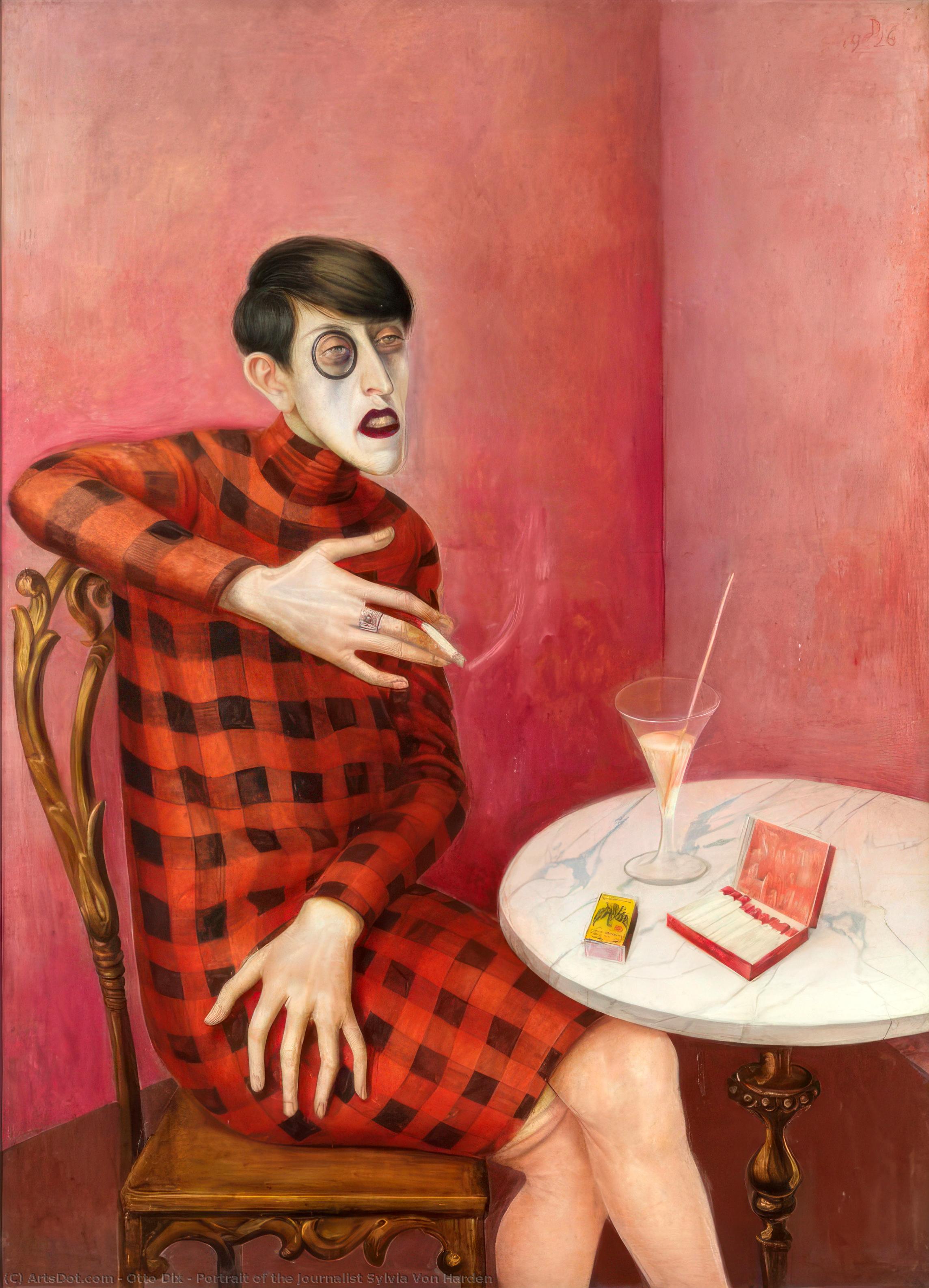 Porträt Der Journalistin Sylvia Von Harden — Otto Dix