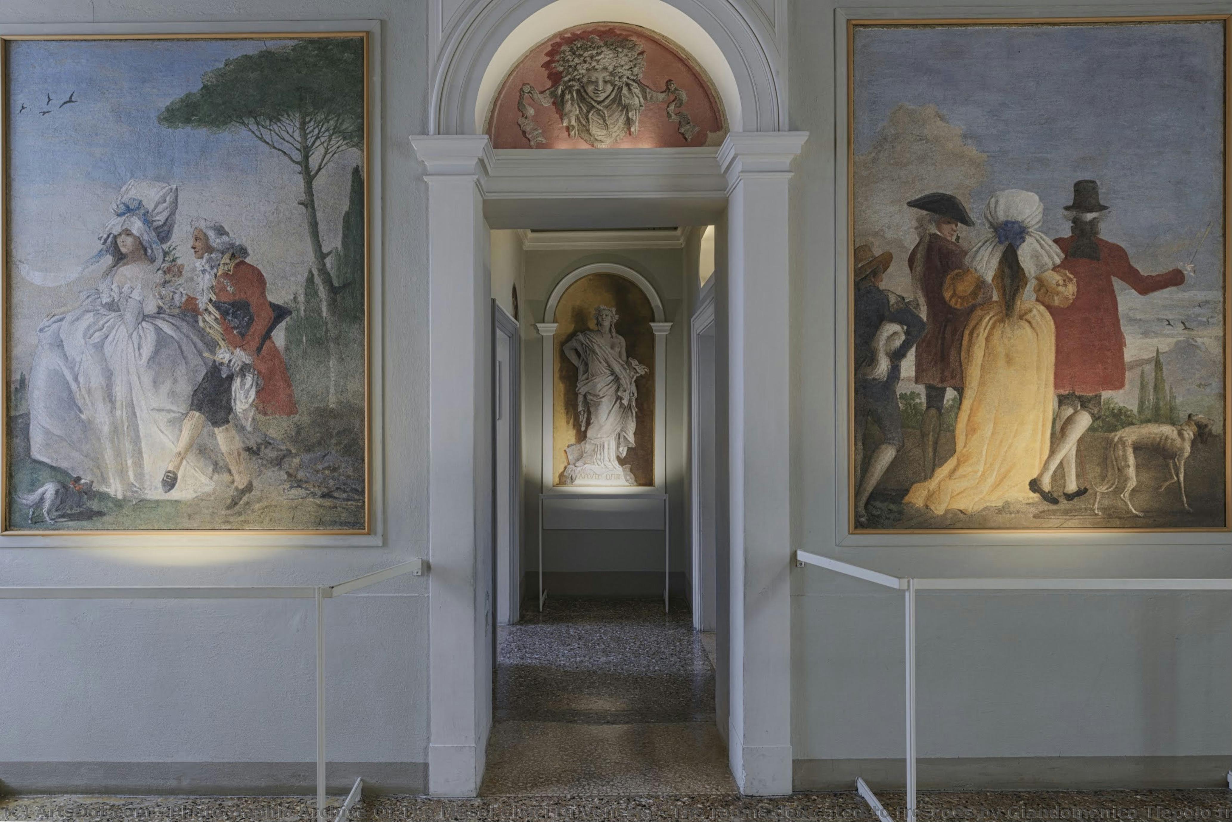The Rooms Dedicated To Frescoes By Giandomenico Tiepolo From Villa Zianigo — Archivo Fotográfico De Los Museos Cívicos De Venecia