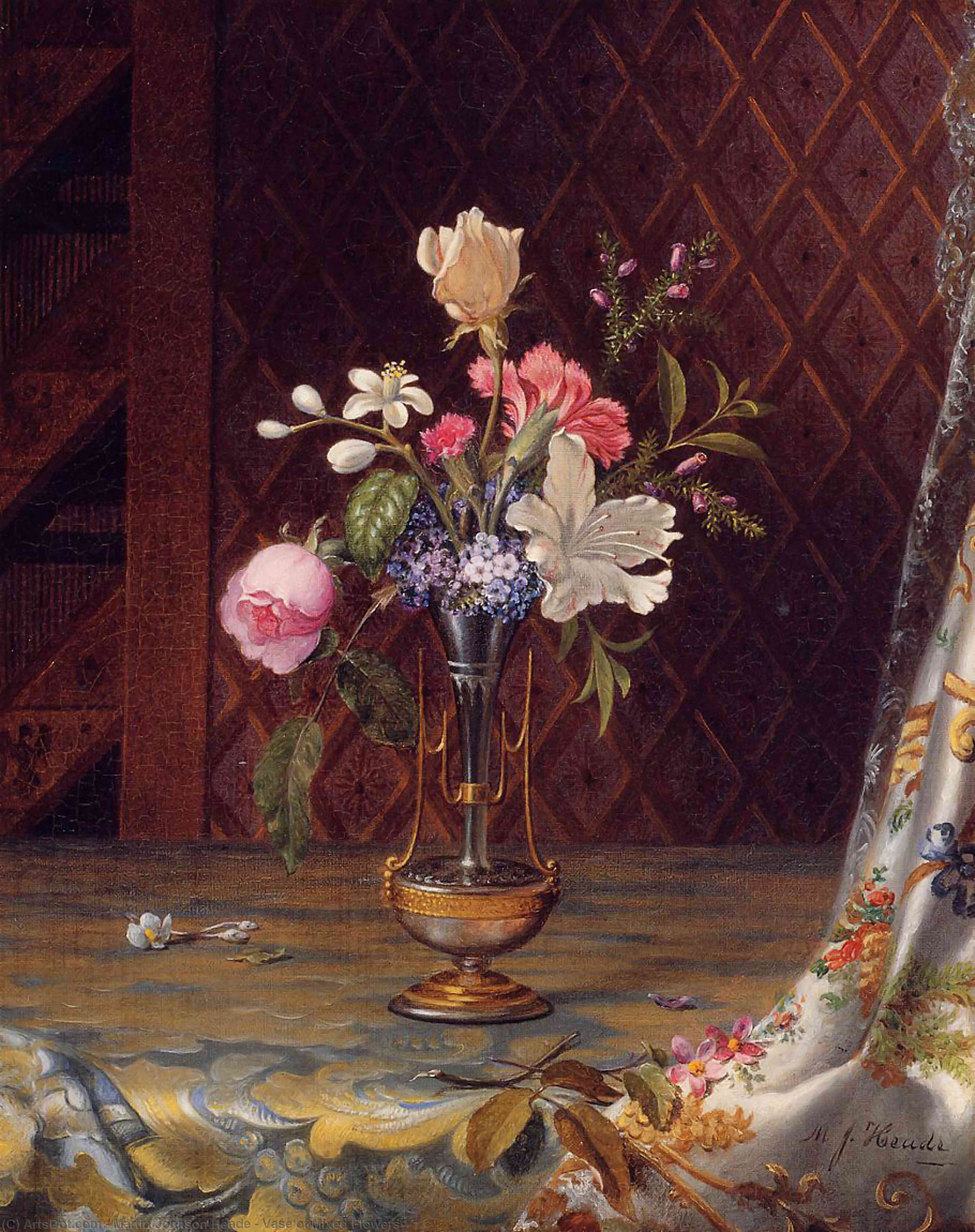 Vase Of Mixed Flowers — Martin Johnson Heade