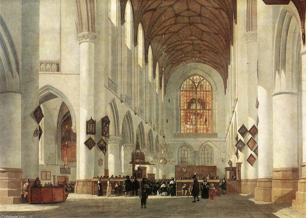 Interior Of The St Bavo Church At Haarlem — Job Adriaenszoon Berckheyde